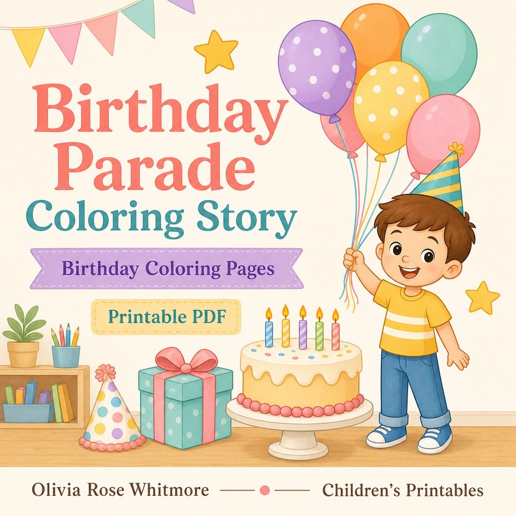 Preview: Birthday Parade Coloring Story