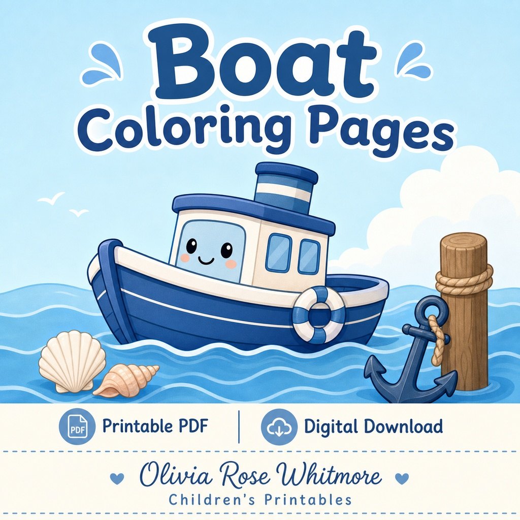 Preview: Boat Coloring Pages