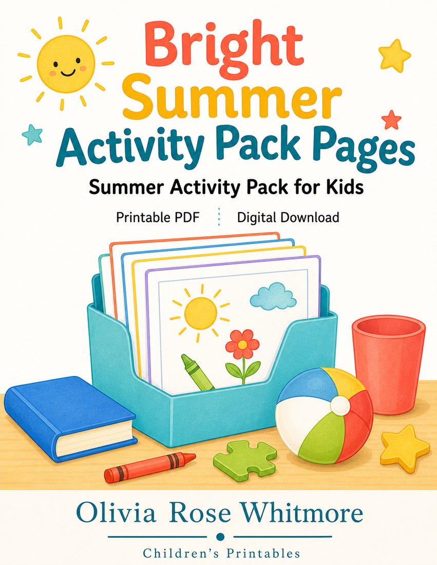 Preview: Bright Summer Activity Pack Pages