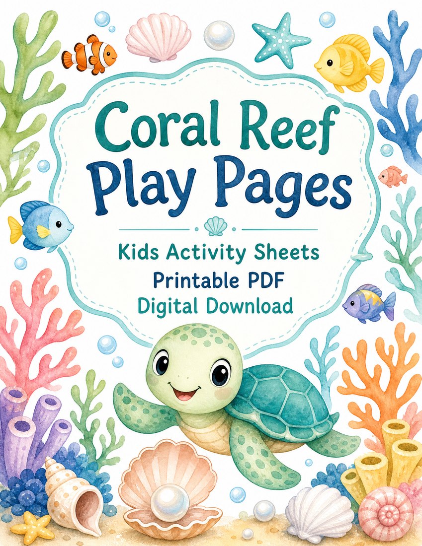 Preview: Coral Reef Play Pages