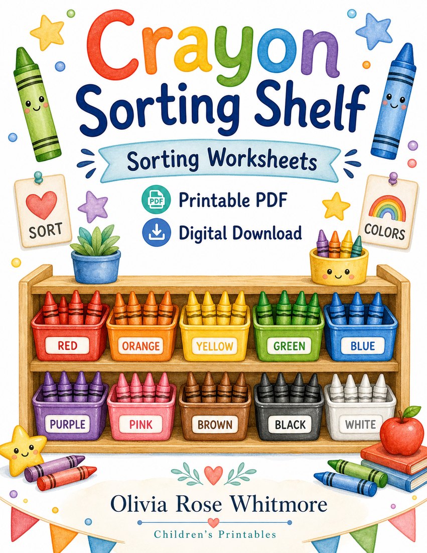 Preview: Crayon Sorting Shelf