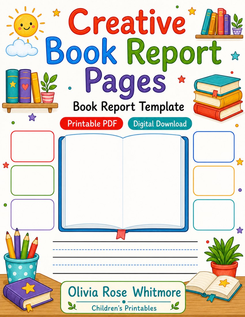Preview: Creative Book Report Pages