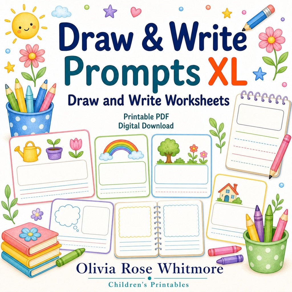Preview: Draw & Write Prompts XL