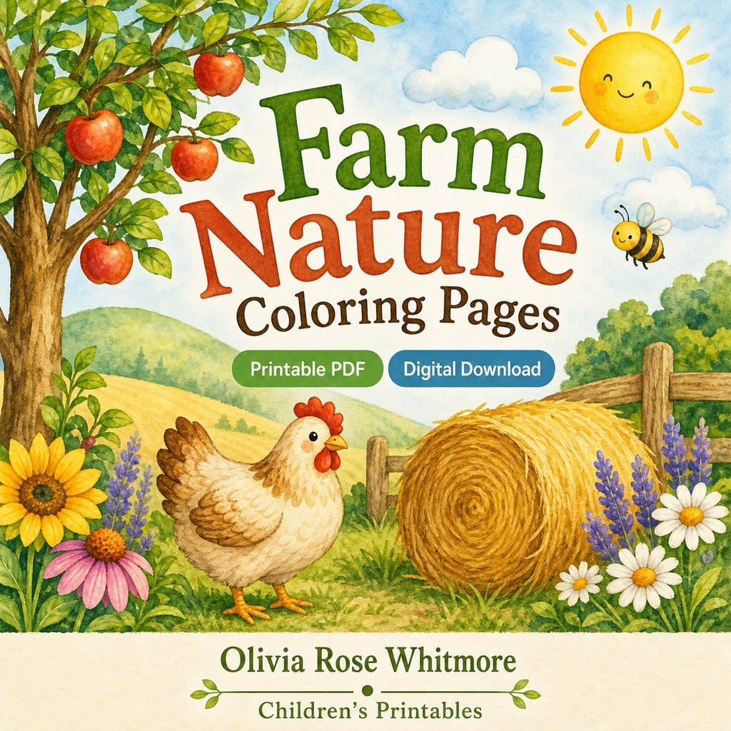 Preview: Farm Nature Coloring Pages