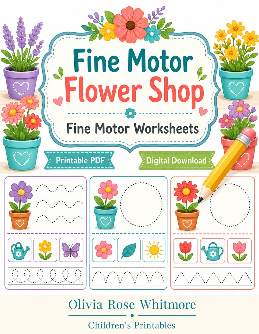 Preview: Fine Motor Flower Shop