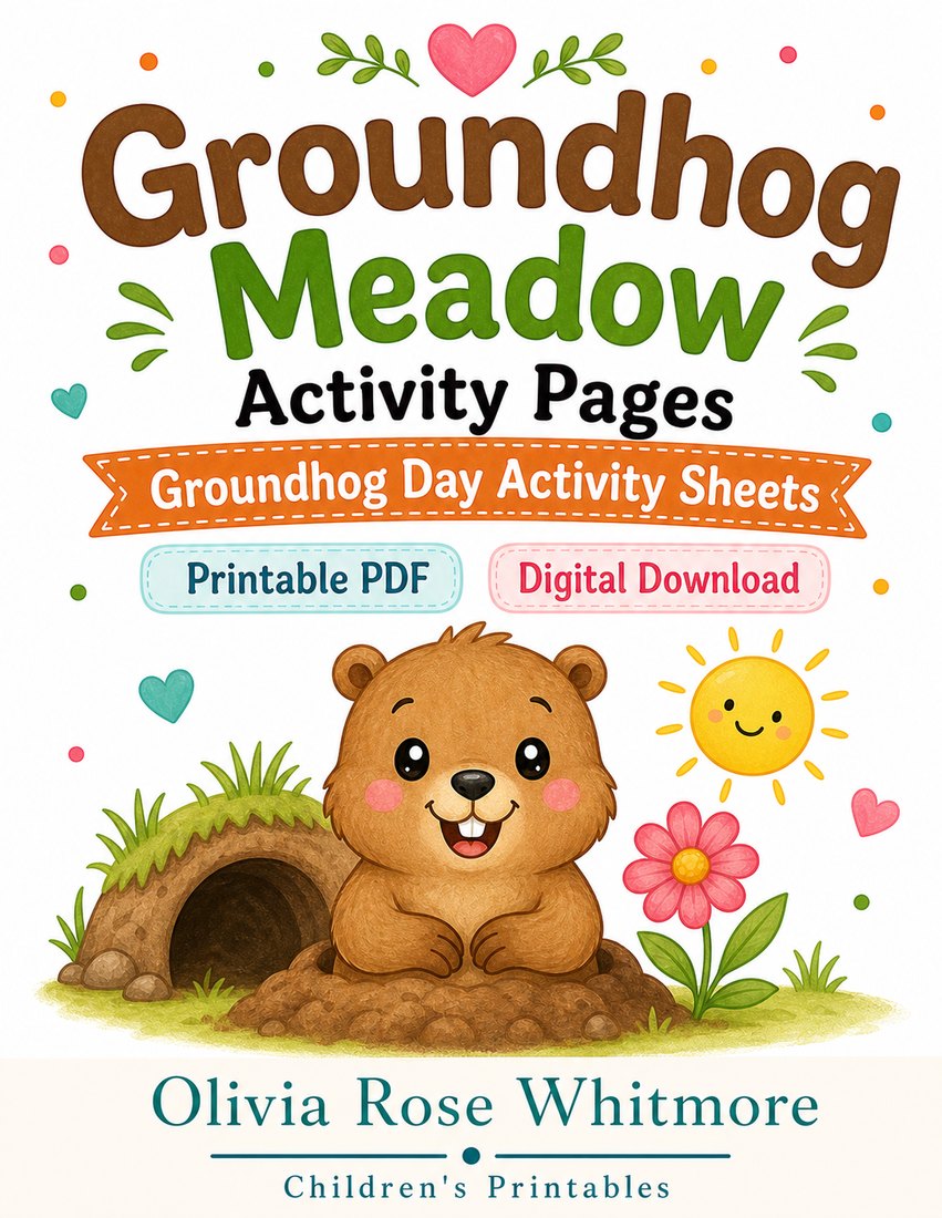 Preview: Groundhog Meadow Activity Pages