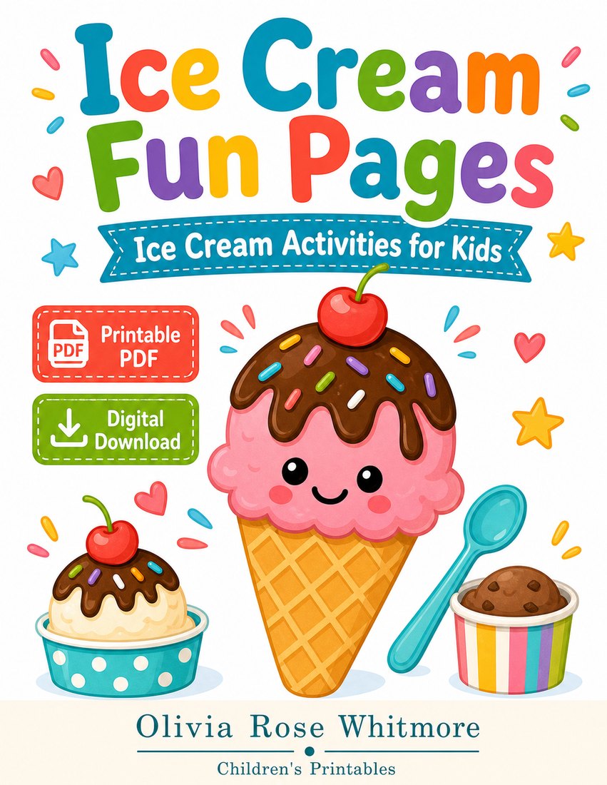 Preview: Ice Cream Fun Pages