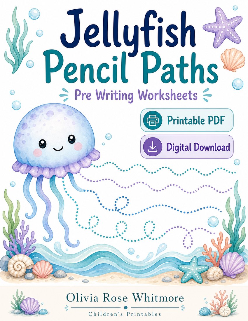 Preview: Jellyfish Pencil Paths