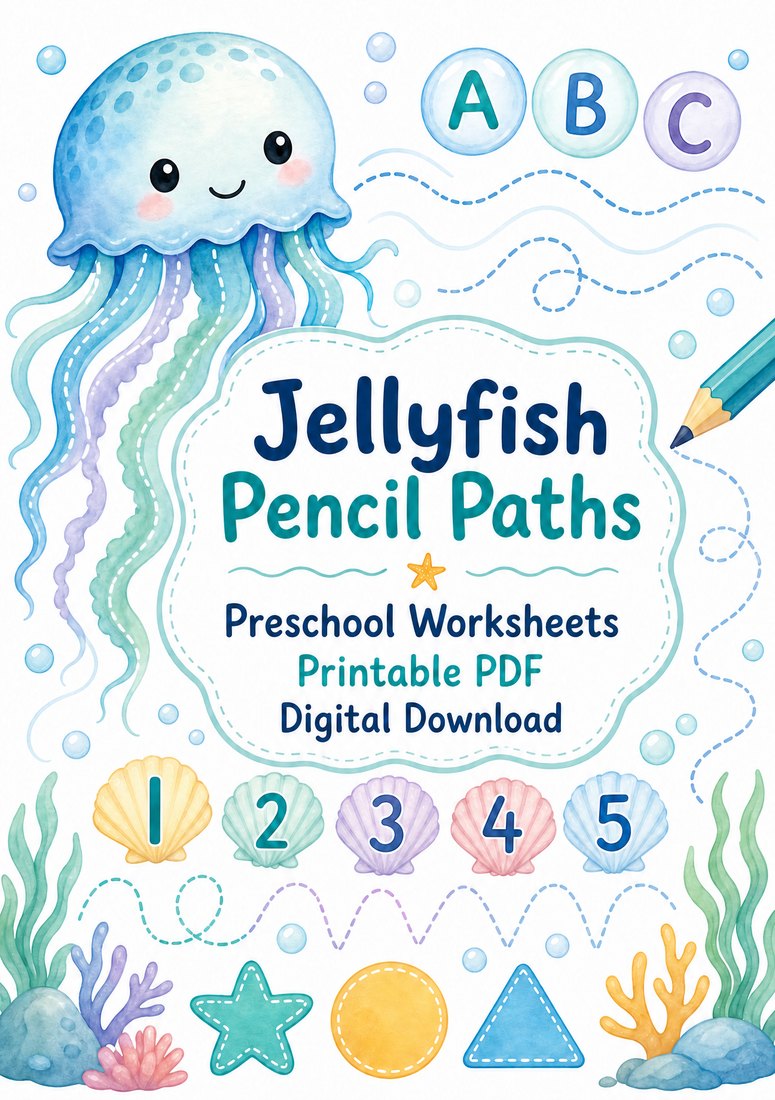Preview: Jellyfish Pencil Paths
