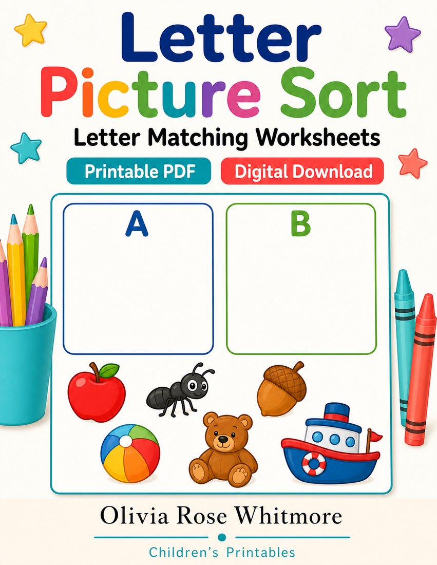 Preview: Letter Picture Sort