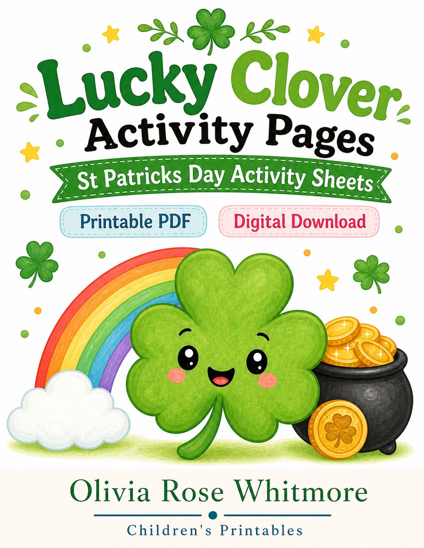 Preview: Lucky Clover Activity Pages