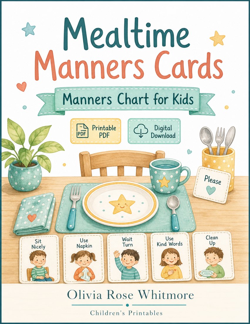 Preview: Mealtime Manners Cards