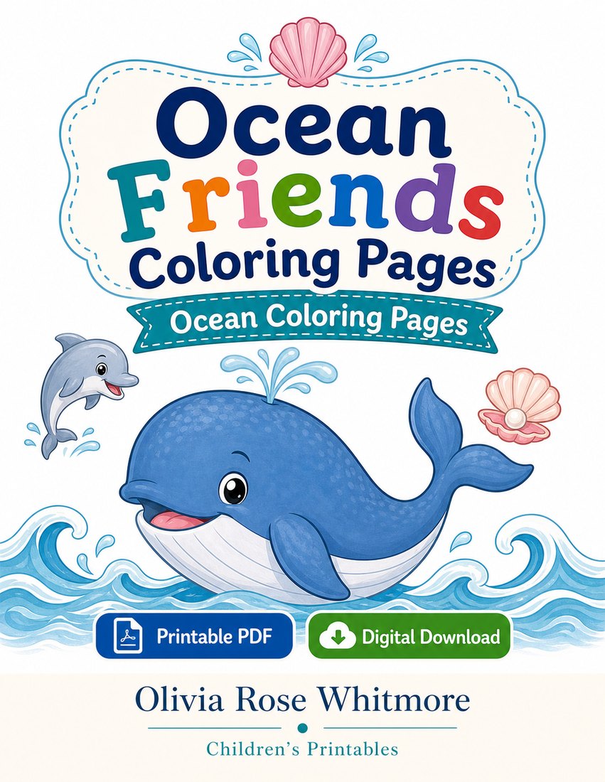 Preview: Ocean Friends Coloring Pages