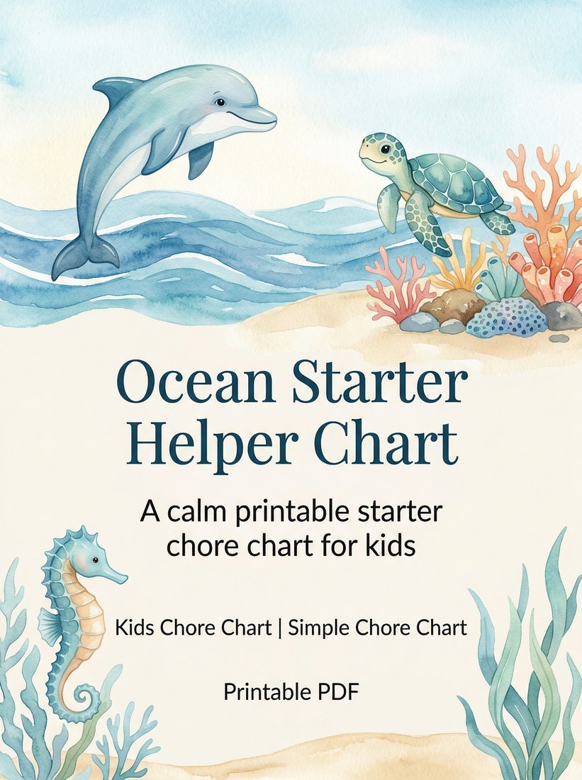 Preview: Ocean Starter Helper Chart