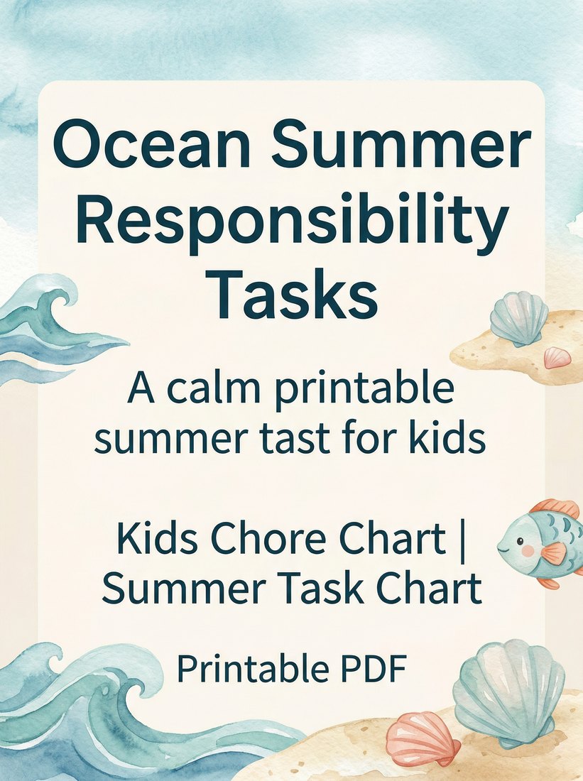 Preview: Ocean Summer Responsibility Tasks