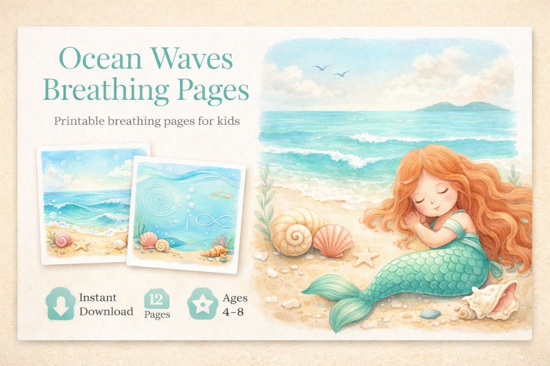 Preview: Ocean Waves Breathing Pages