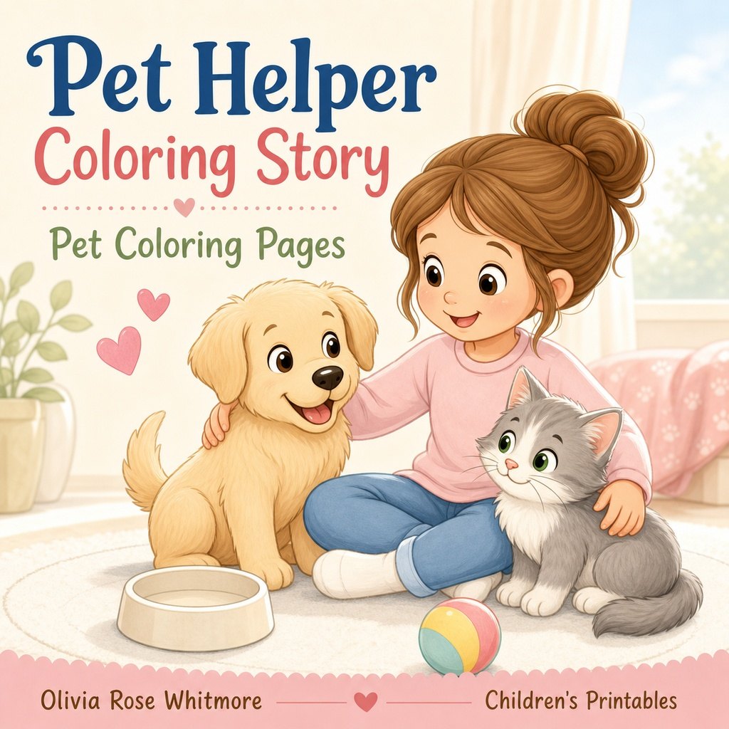 Preview: Pet Helper Coloring Story