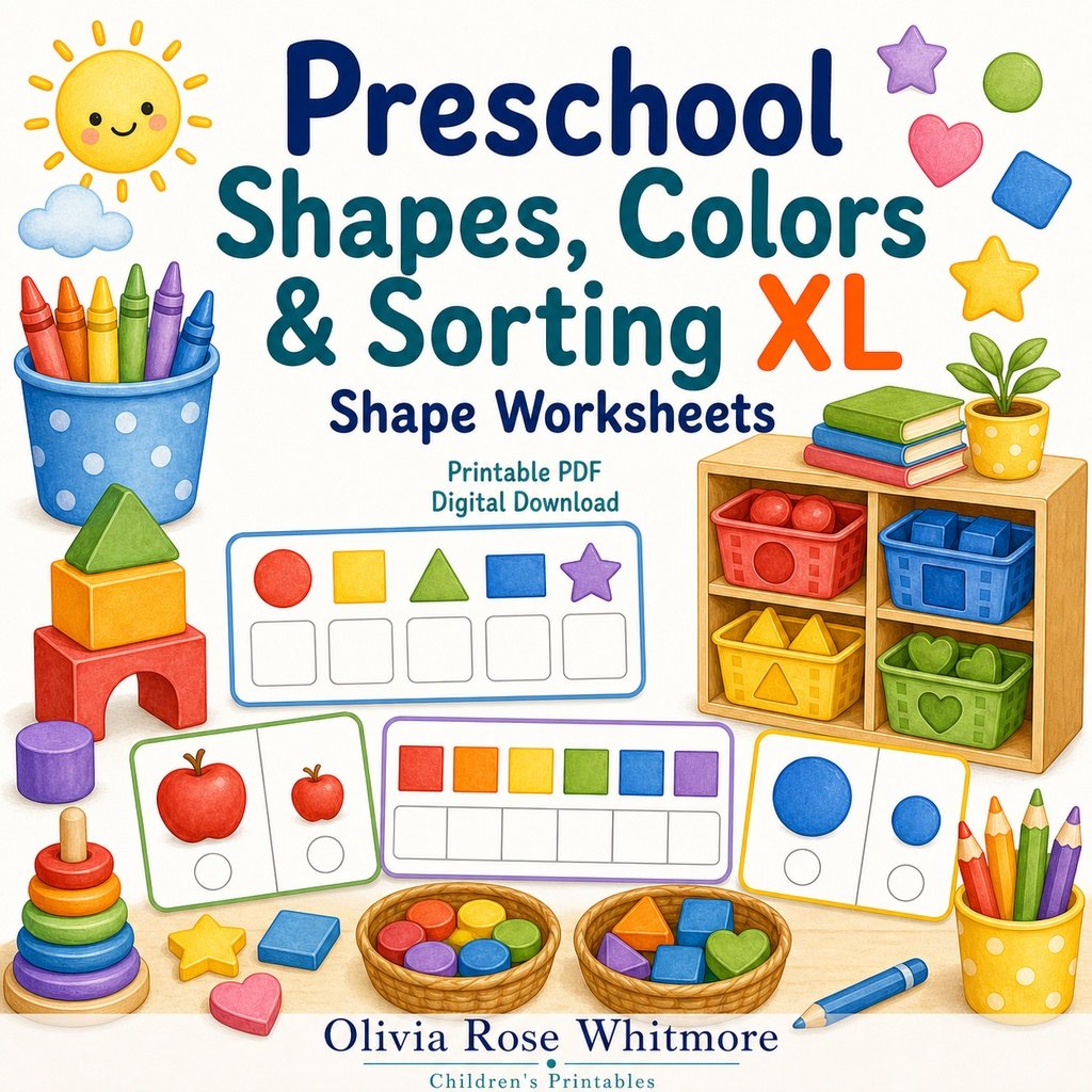 Preview: Preschool Shapes, Colors & Sorting XL
