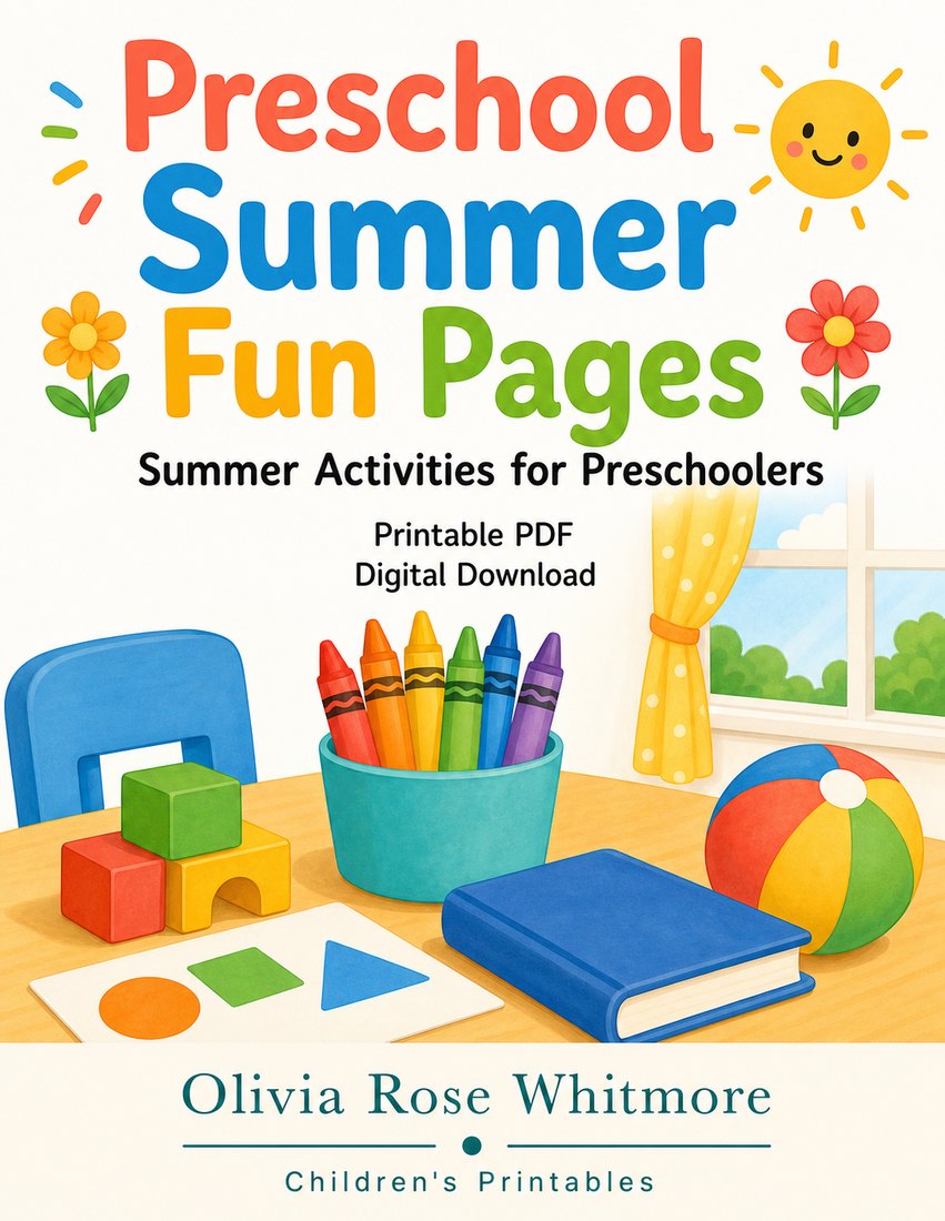 Preview: Preschool Summer Fun Pages