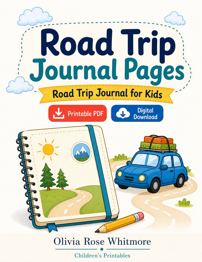 Preview: Road Trip Journal Pages