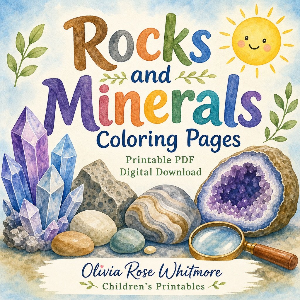 Preview: Rocks and Minerals Coloring Pages