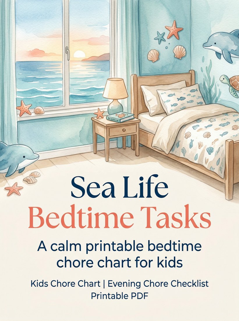 Preview: Sea Life Bedtime Tasks