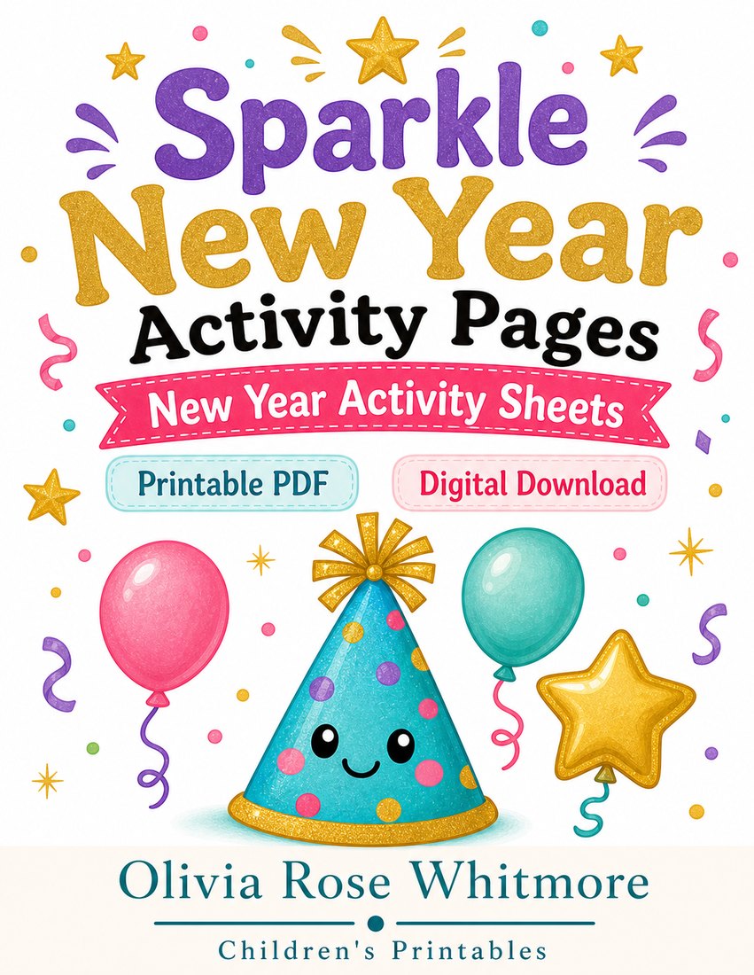Preview: Sparkle New Year Activity Pages