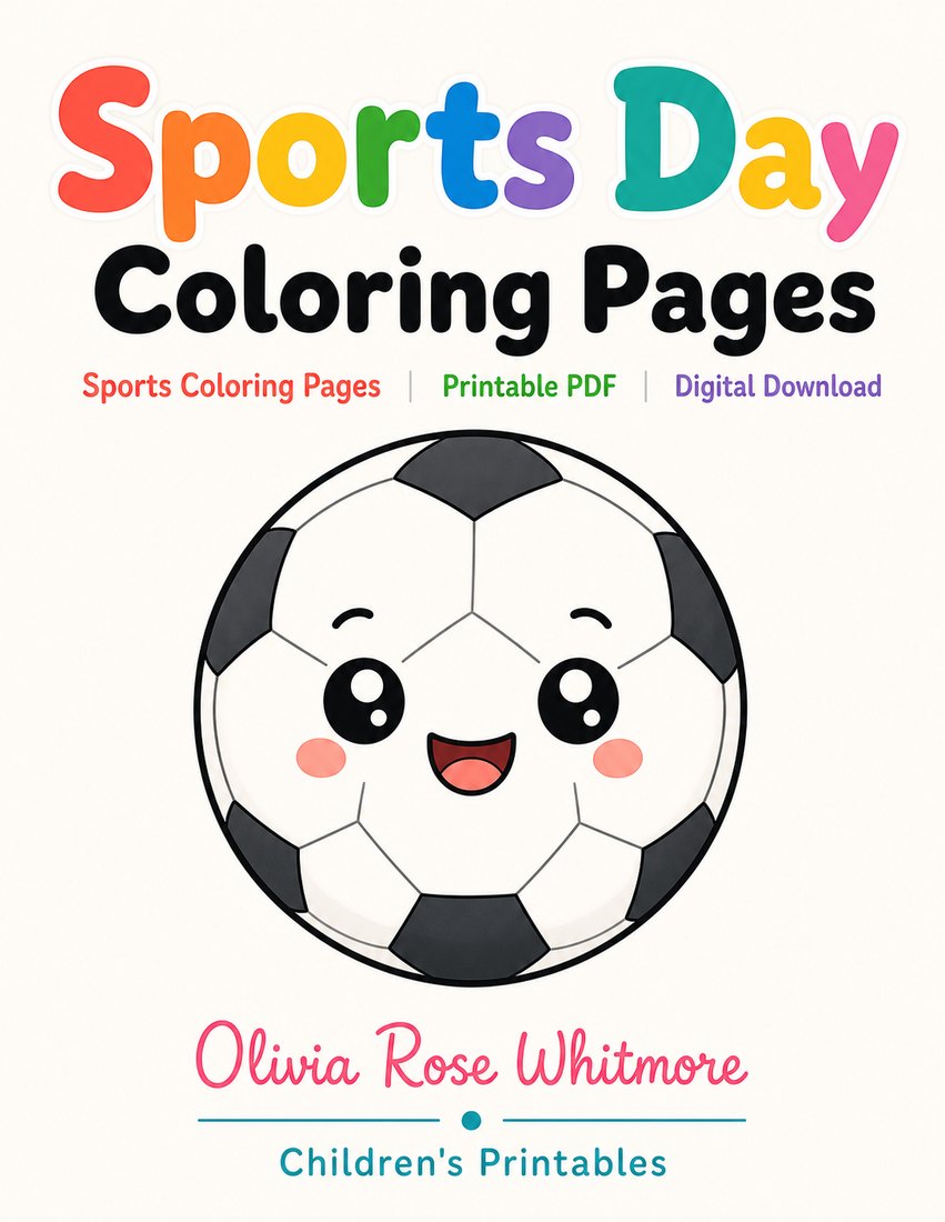 Preview: Sports Day Coloring Pages