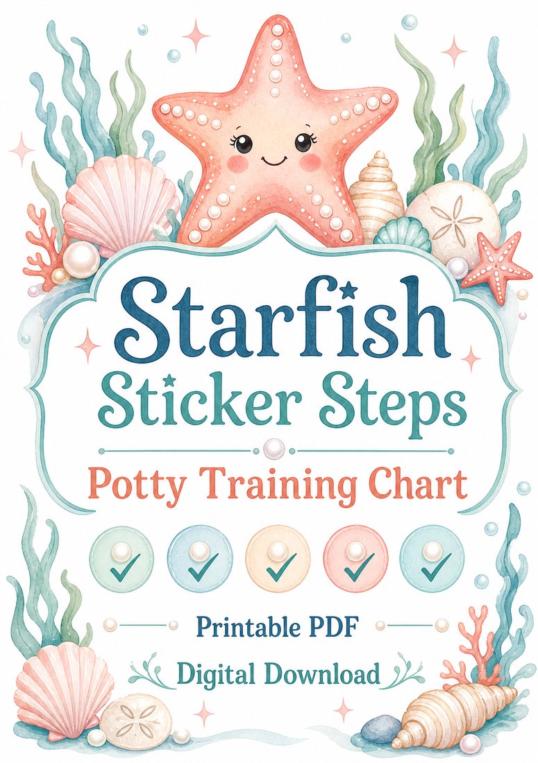 Preview: Starfish Sticker Steps