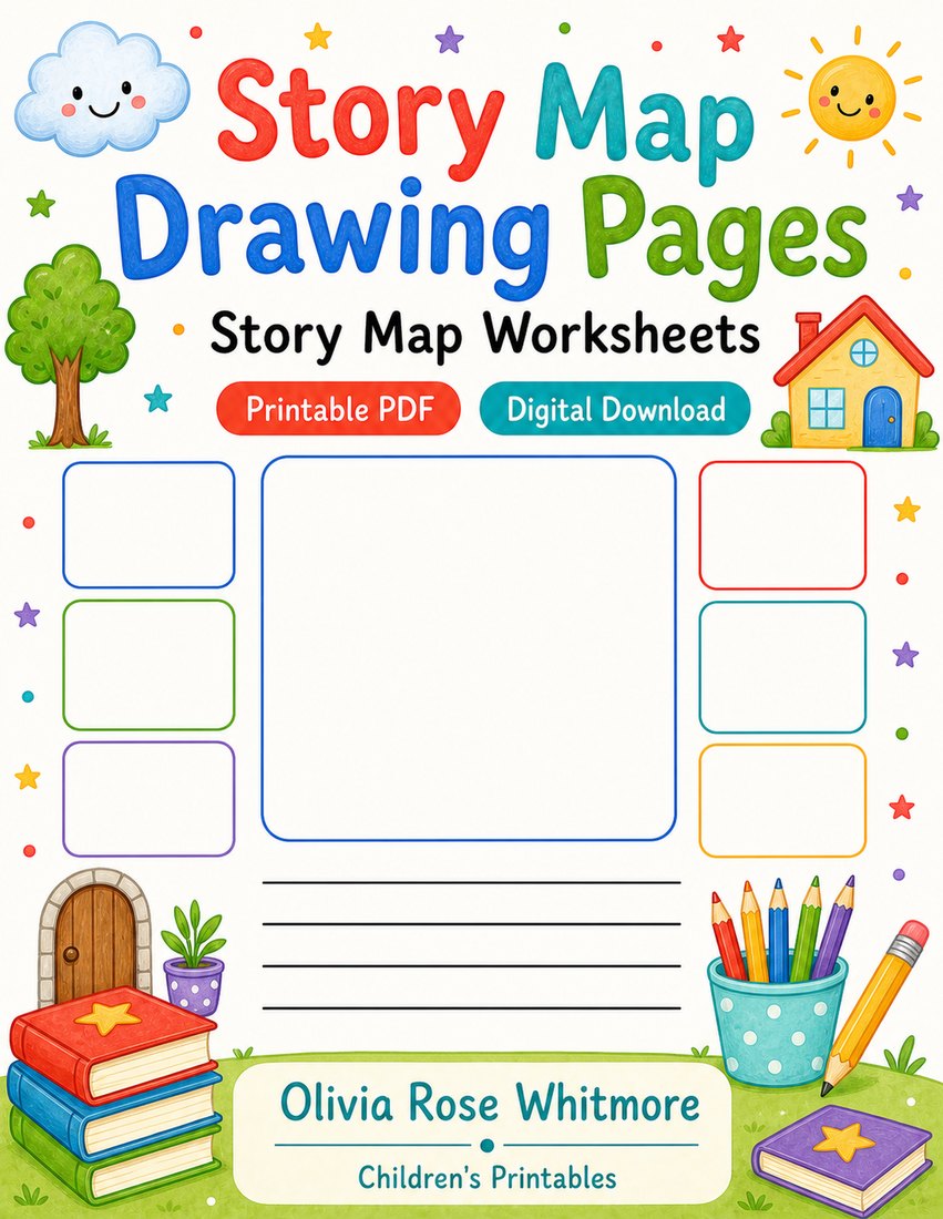 Preview: Story Map Drawing Pages