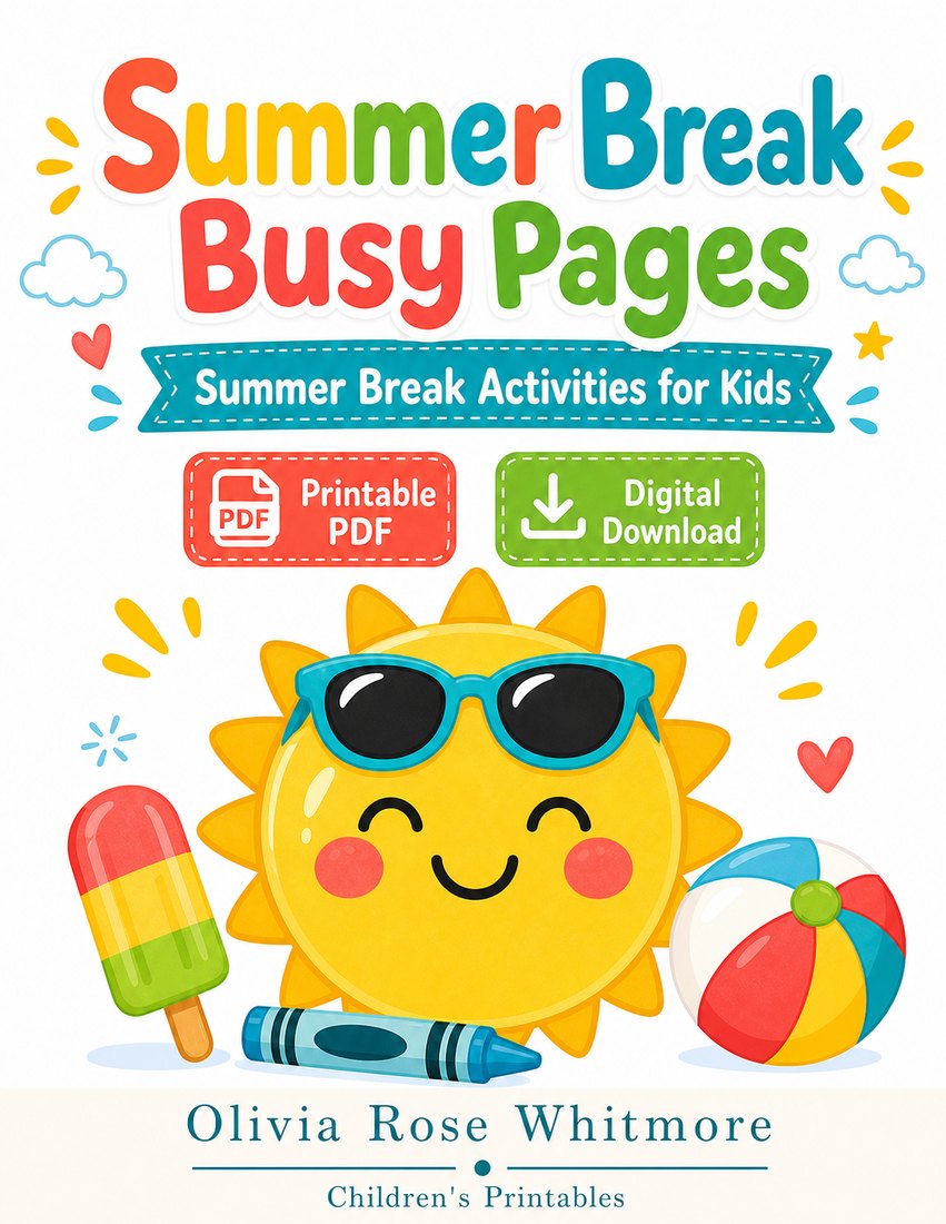 Preview: Summer Break Busy Pages