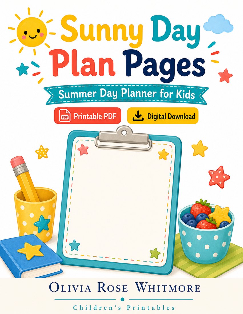Preview: Sunny Day Plan Pages