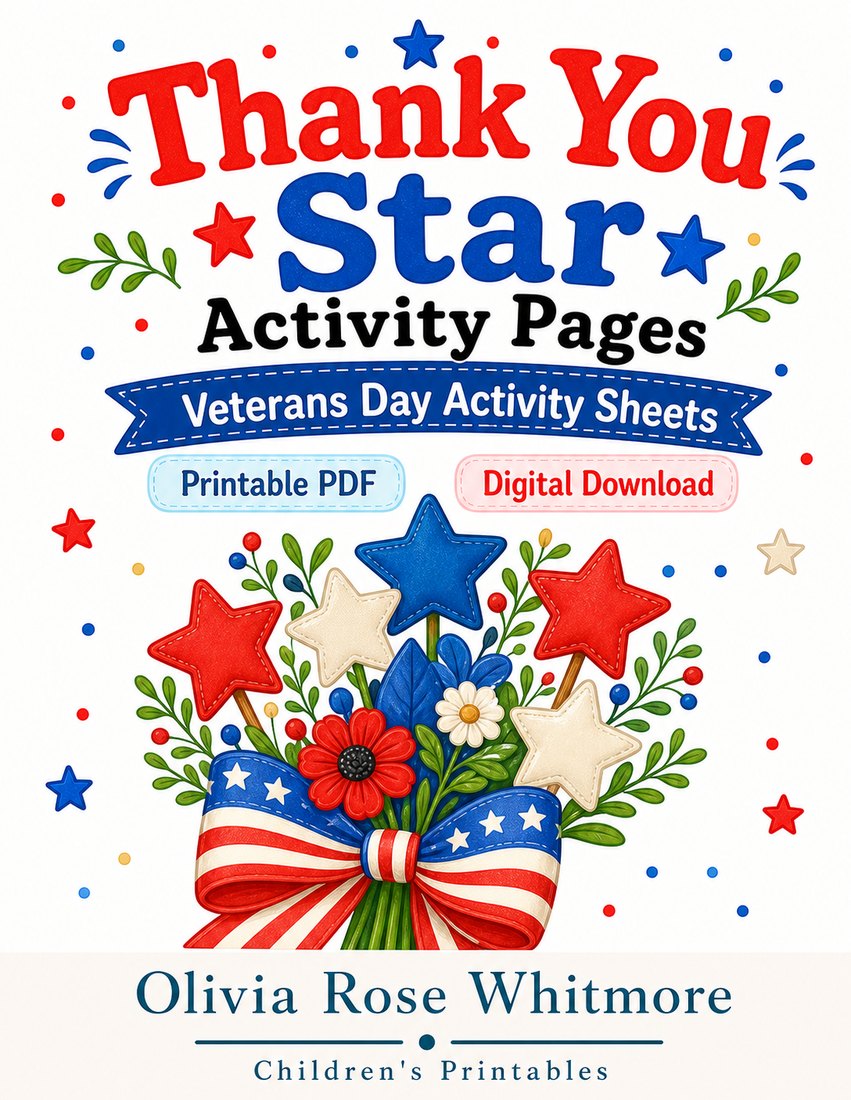 Preview: Thank You Star Activity Pages