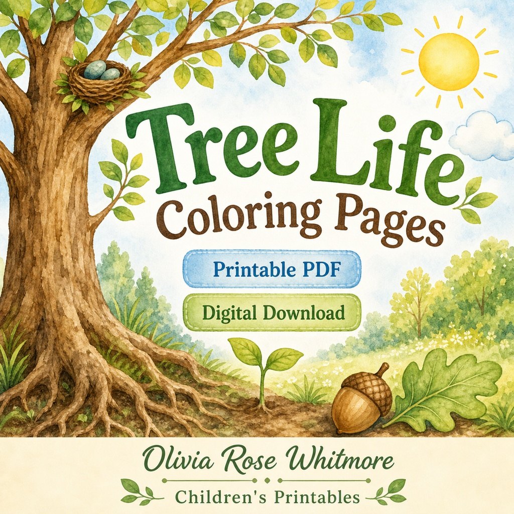 Preview: Tree Life Coloring Pages