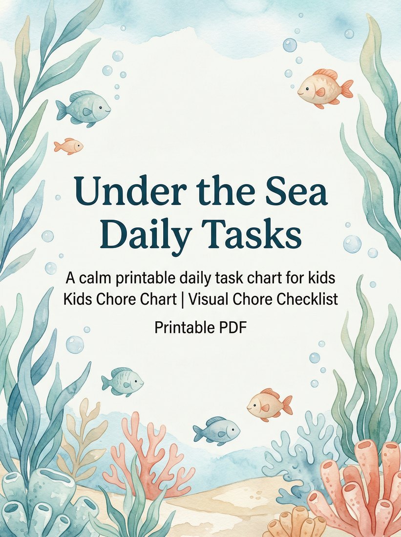 Preview: Under the Sea Daily Tasks